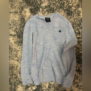 Abercrombie & Fitch Light Blue V-Neck Sweater